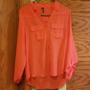 Maurices sheer button up